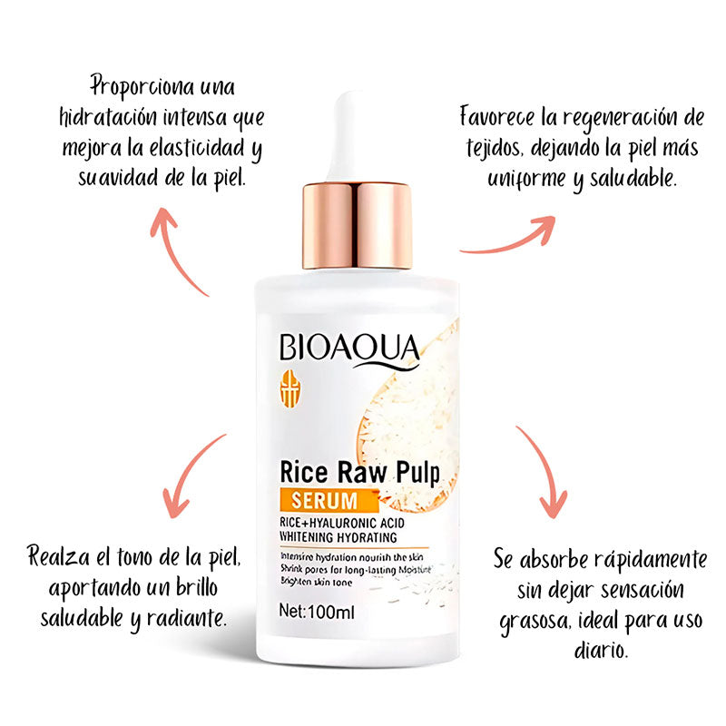 Serum reparador de arroz Bioaqua 100ml