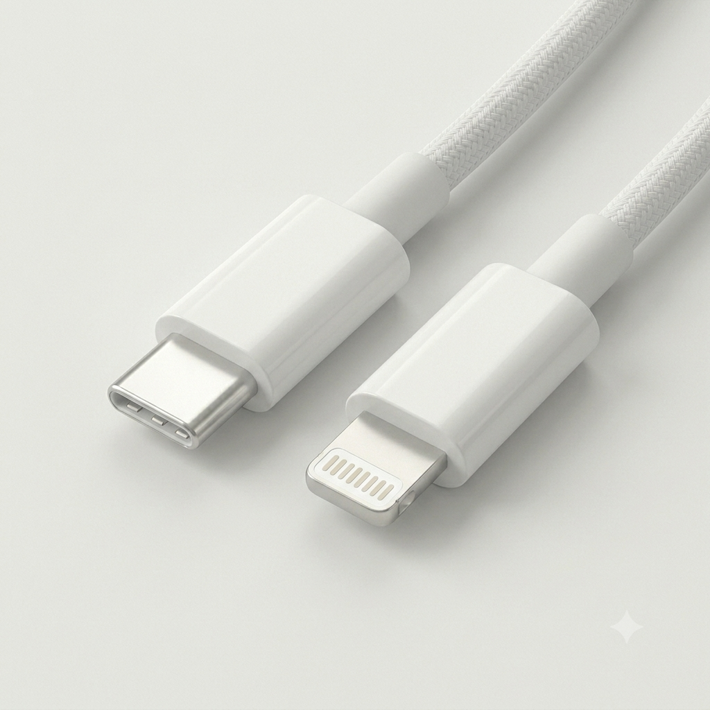 Cable USB-C a Lightning 1M — Carga Rápida 20W para iPhone