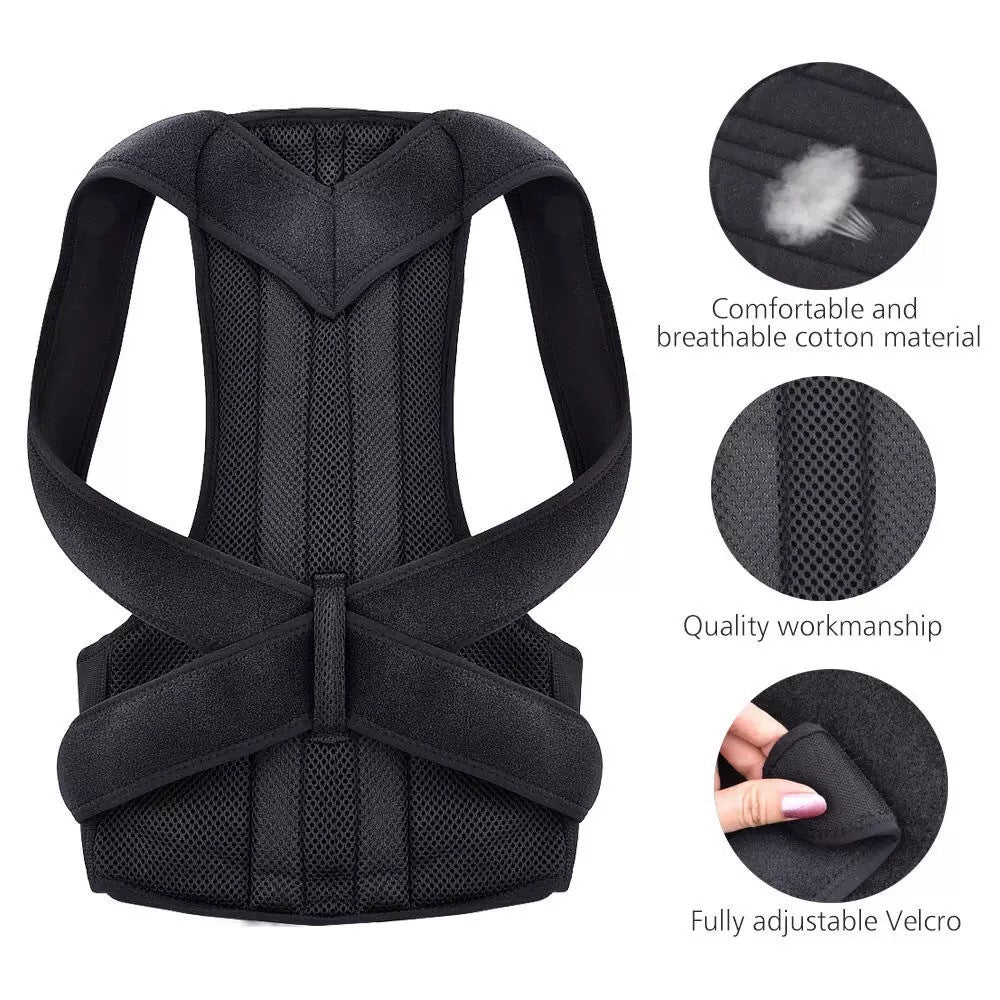 Corrector de Postura Ergonómico - Soporte Lumbar Ajustable