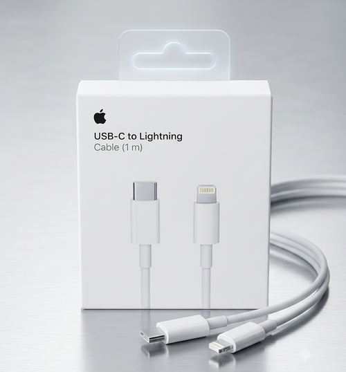 Cable USB-C a Lightning 1M — Carga Rápida 20W para iPhone