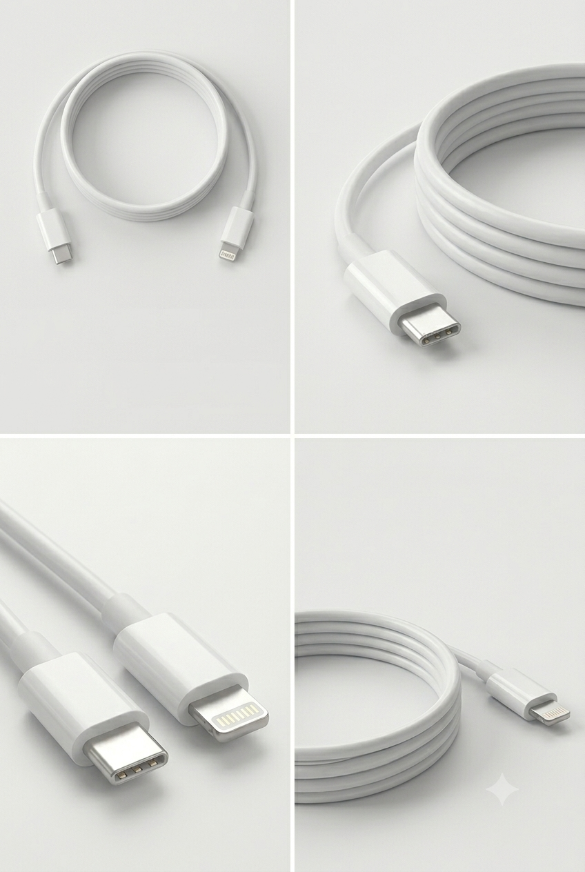 Cable USB-C a Lightning 1M — Carga Rápida 20W para iPhone